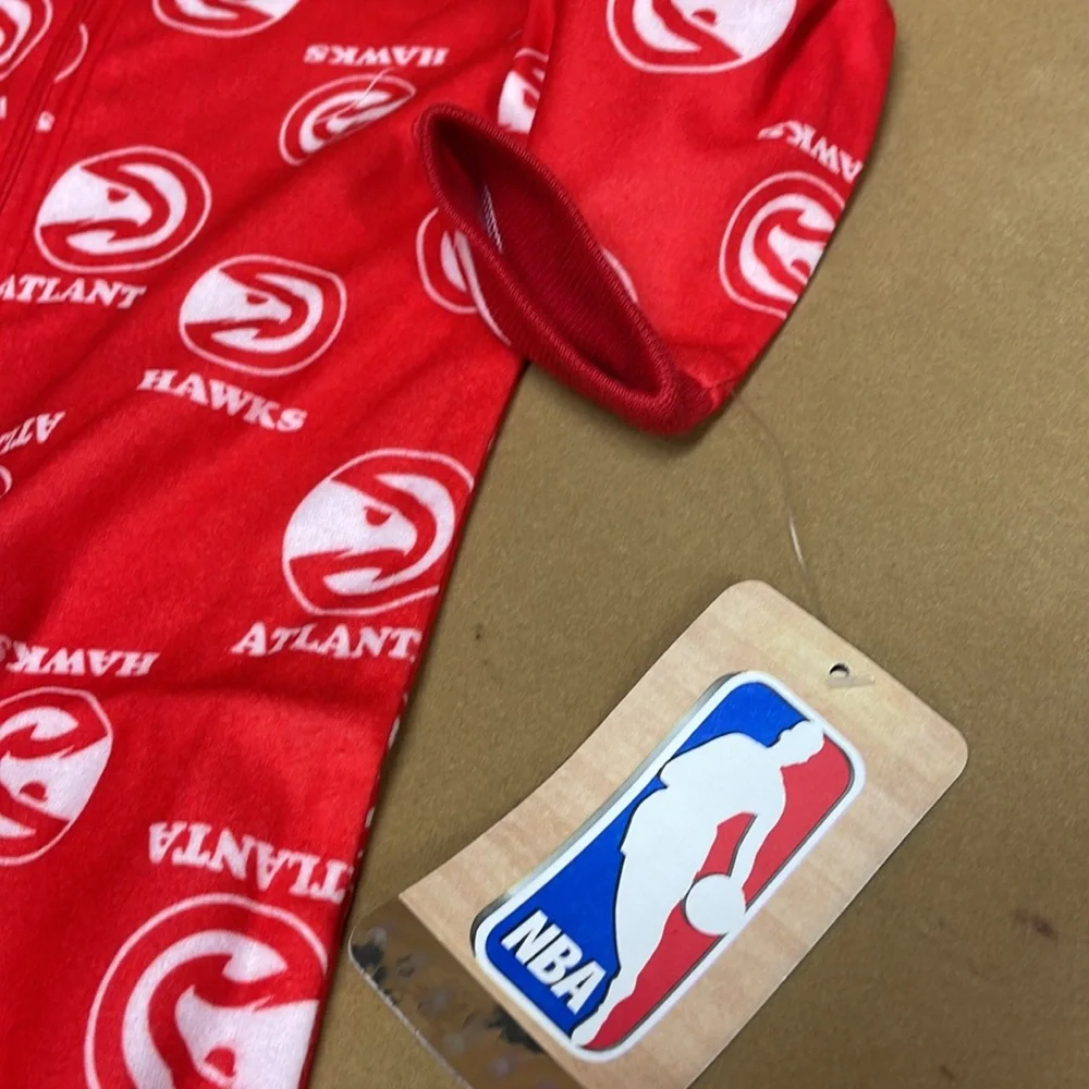 NBA Hawks Baby’s Footie Pajama’s